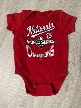 Nationals World Series Champions 2019 Red Baby Bodysuit
